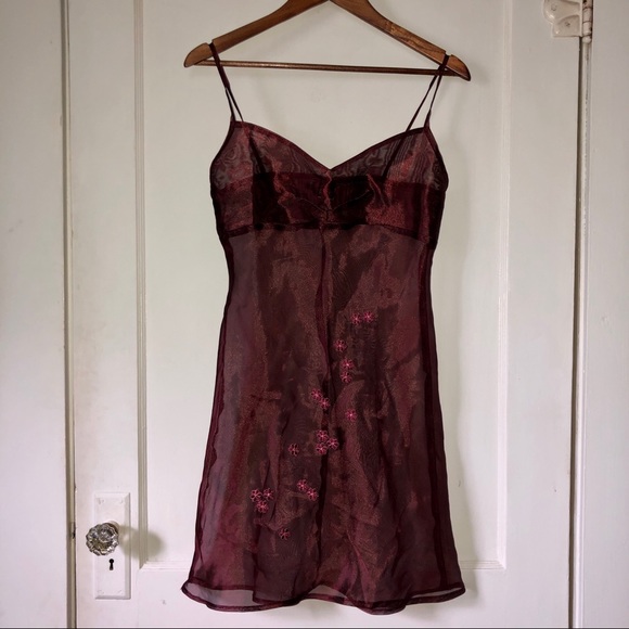 Vintage 90s/Y2K Sheer Dress - Picture 2 of 4